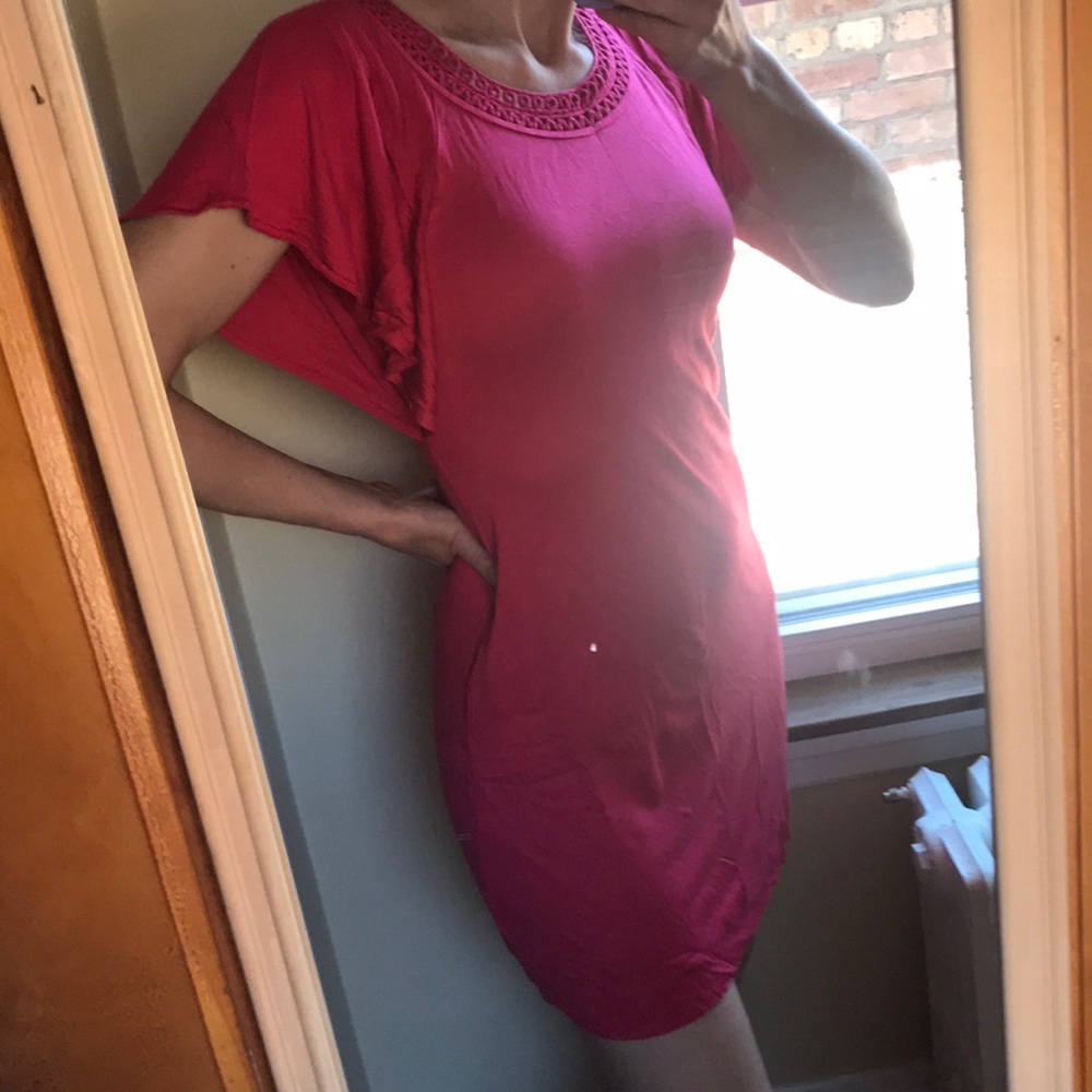 Banana Republic pink sexy mini dress, sz M